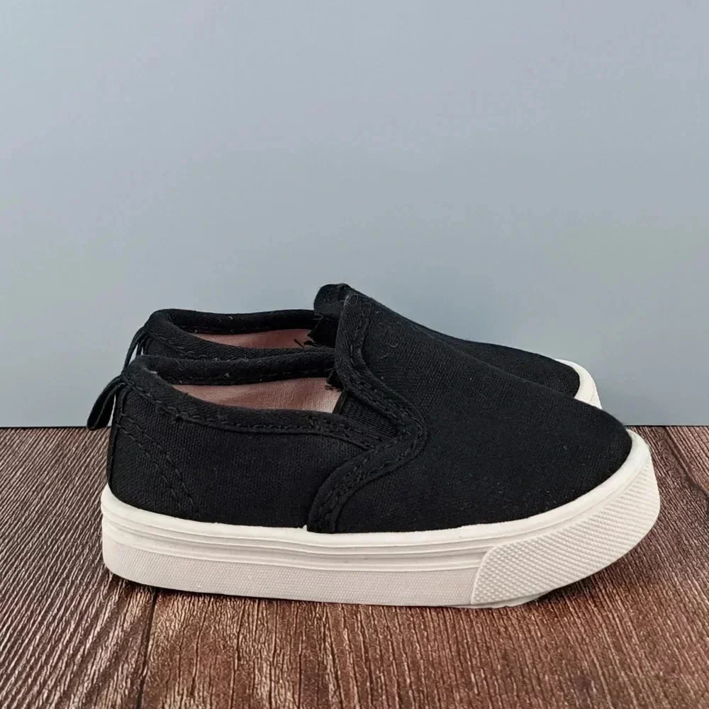 Infant Sneakers, Black and White, sz 4 - Picture 4 of 8